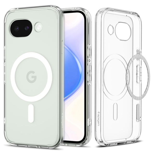 Spigen 【Made for Google 公式認定】 Pixel 10a ケース ウルトラ・ハイブリッド・マグフィット (クリア・ホワイト)