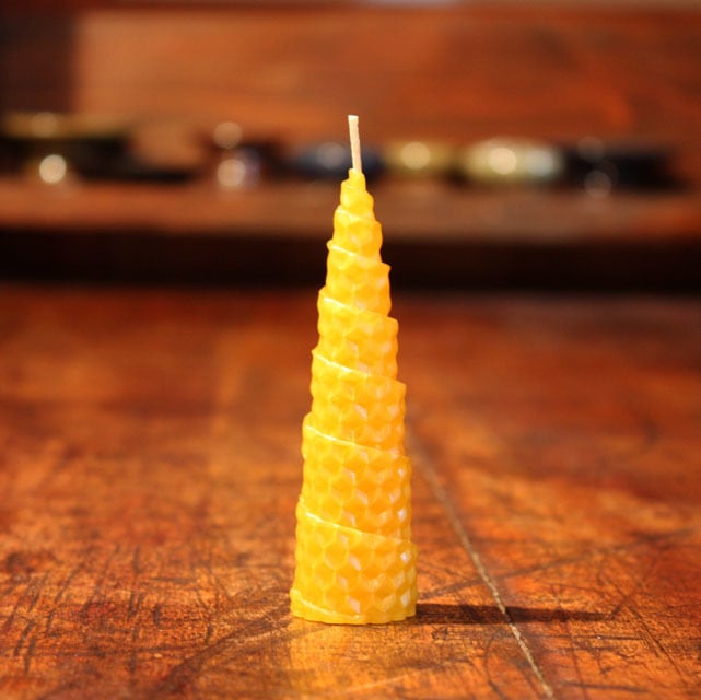 H-6 ハニカムスパイラル S 蜜蝋キャンドル