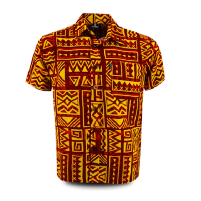 Aloha Shirt 2019 Orenge × Yellow【Size:3XL】