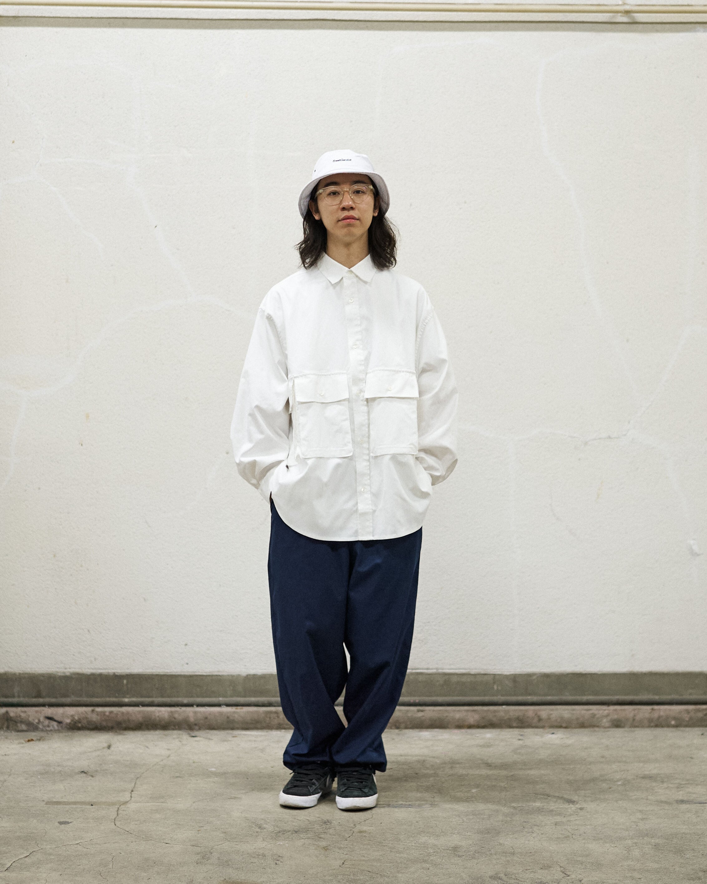 FreshService|DRY OXFORD FLAP POCKET L/S SHIRT(FSW-23 FreshService|DRY OXFORD FLAP POCKET L/S SHIRT(FSW-23