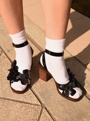 See by Chloe/ vintage flower design sandals.