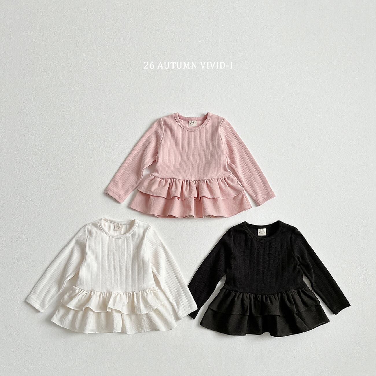 eyelet frill tee【VIVID】※※10月下旬発送予定