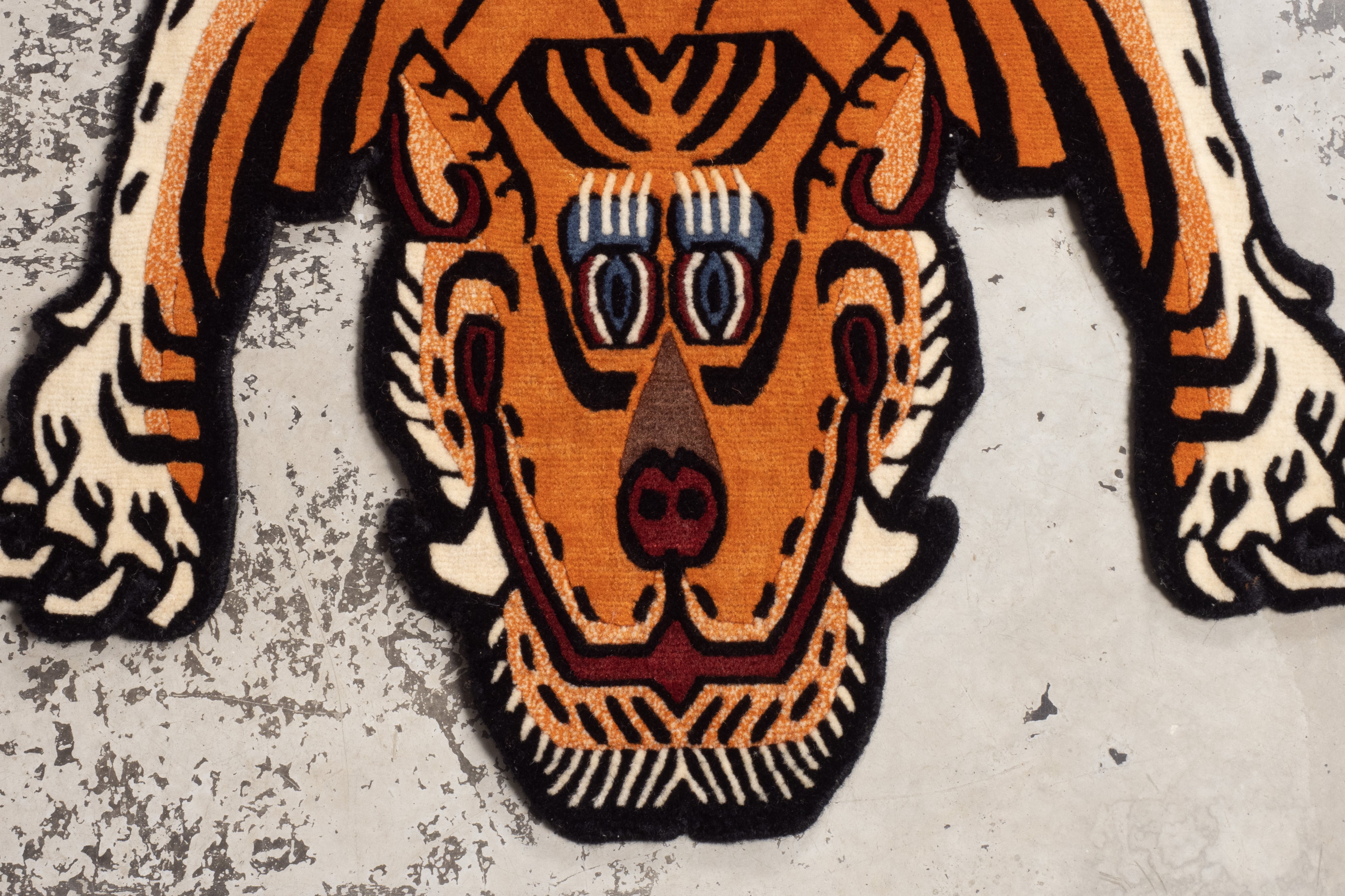 Tibetan Tiger Rug 《Mサイズ•ウール058》チベタンタイガーラグ