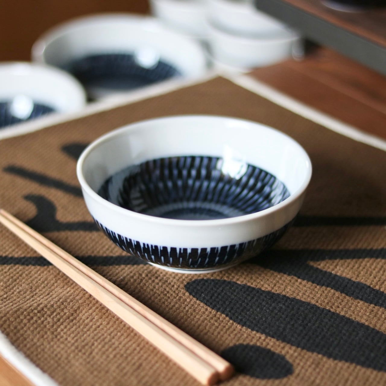 藍色 トビカンナ 4.5寸小鉢