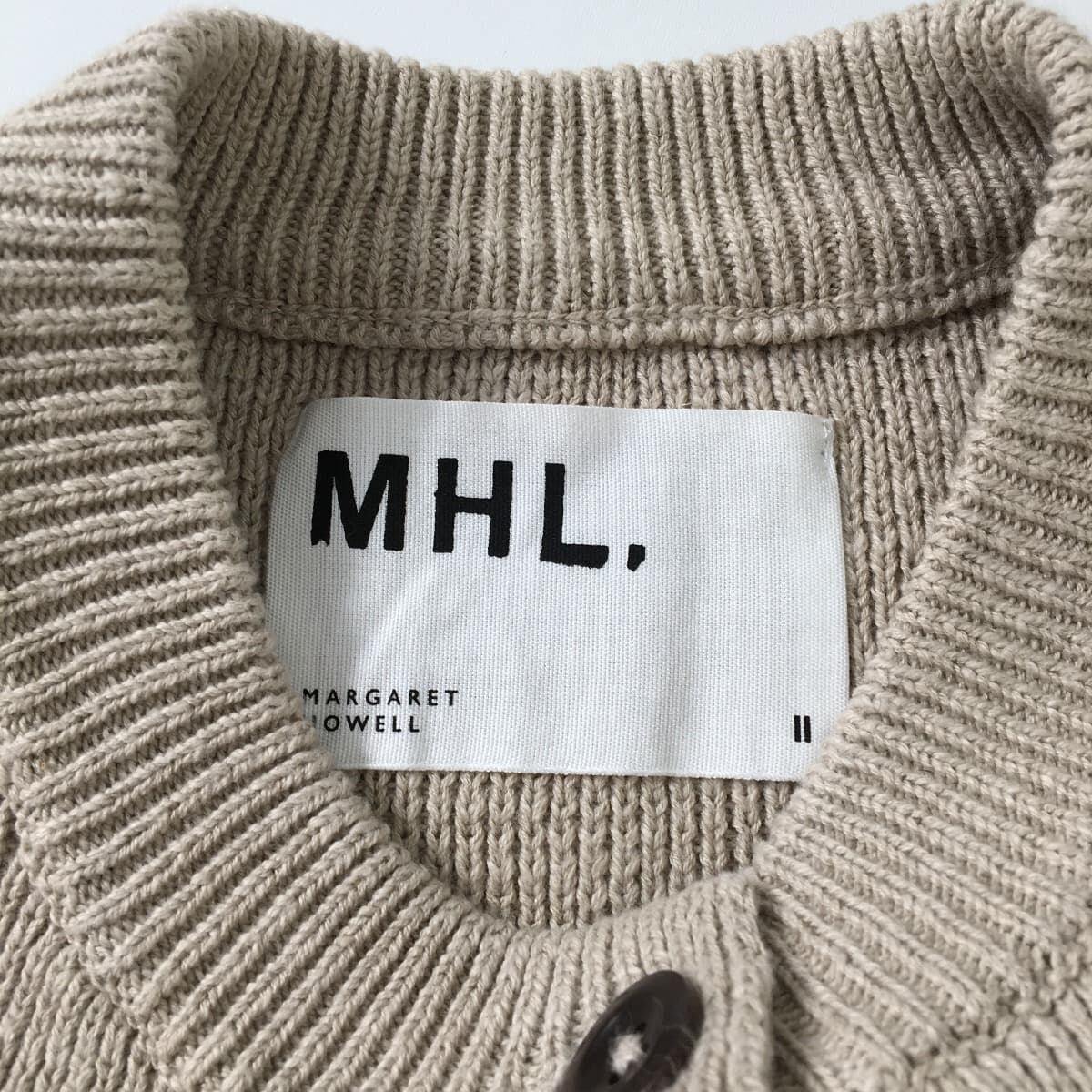 MHL. エムエイチエル リネンコットンベスト ノースリーブニット 