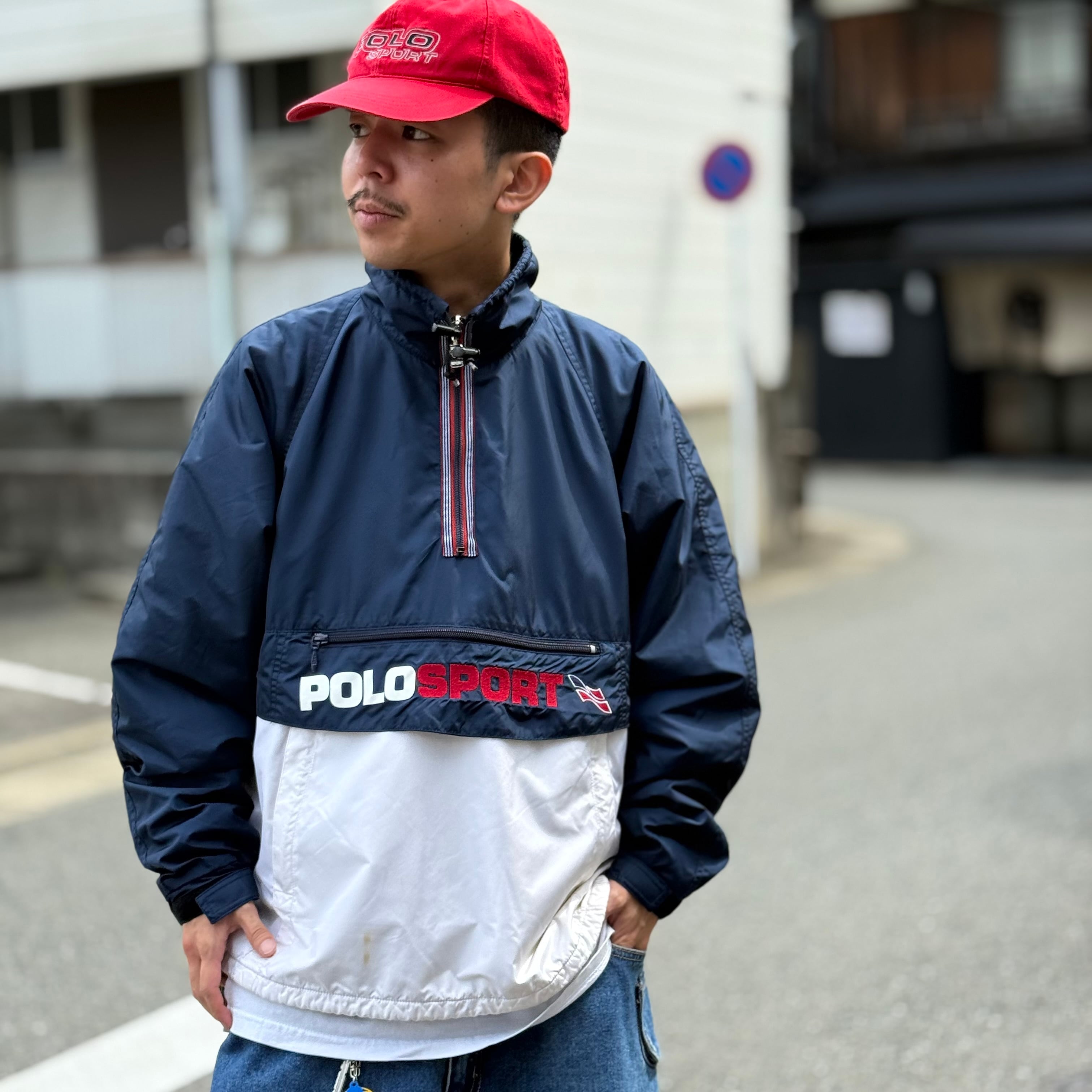 90s POLO SPORT Fleece Lined Pullover Jacket 90年代 ポロスポーツ