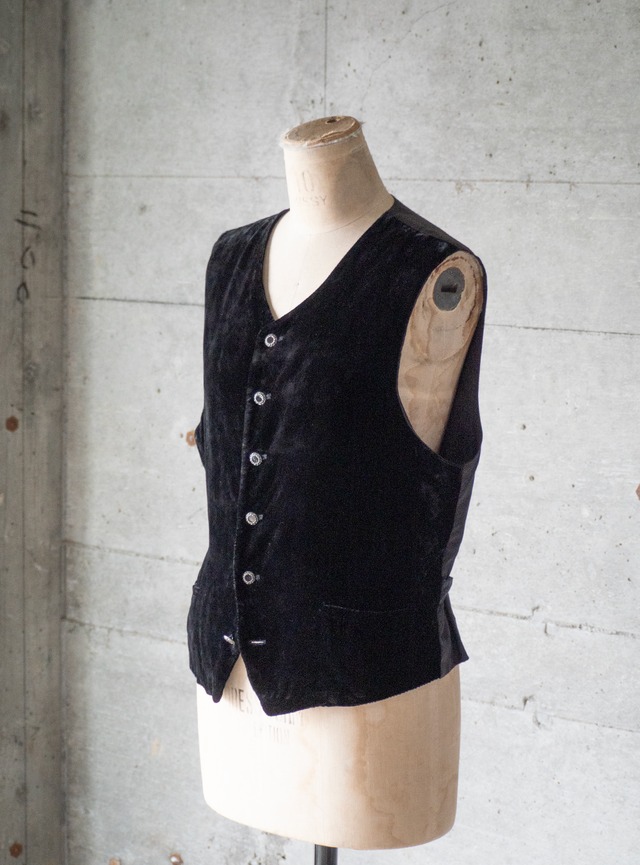 "MARC BAXIS" 1990s Velvet vest