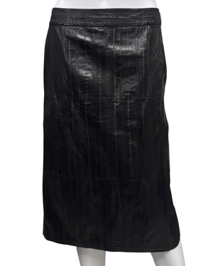 2000s GUCCI BY TOM FORD EEL LEATHER SKIRT