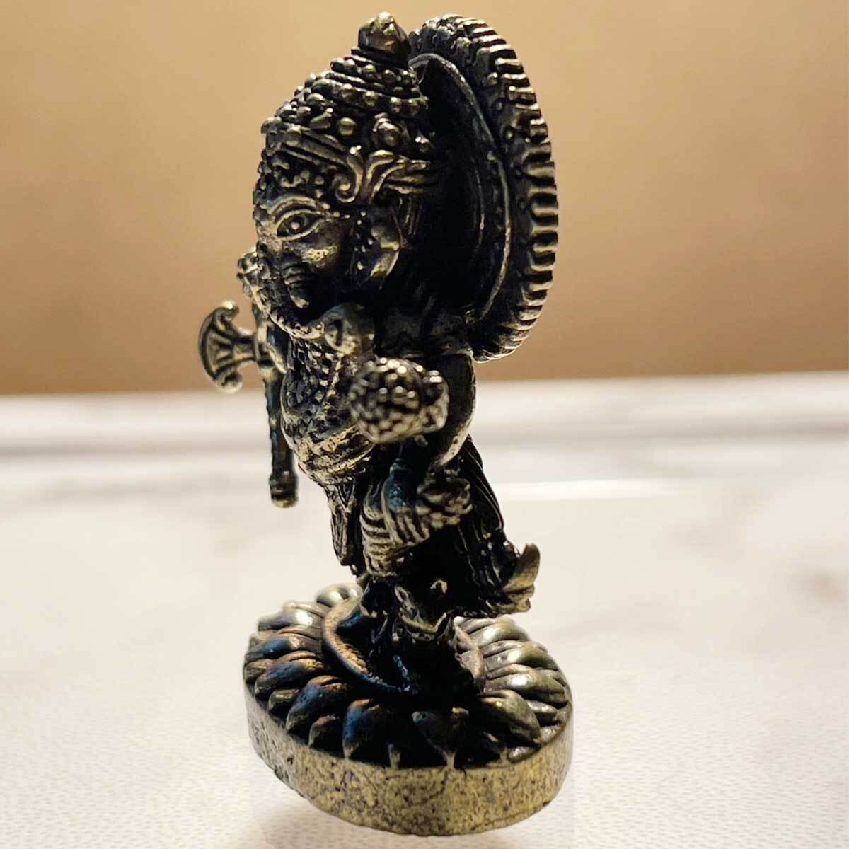 Brass Ganesha 手のりサイズ 真鍮の神様シリーズ ガナパティのポーズ