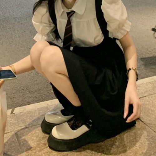 ハイウエストプリーツジャンスカ ・78492