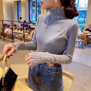 プリーツフリルポイントニット　AJ111-990