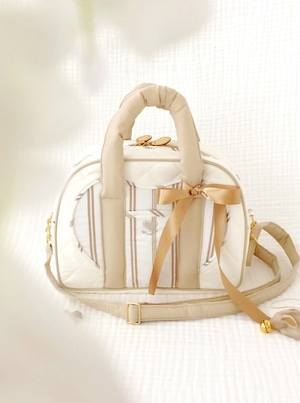 予約【seoru】Romantic Heart Bag《Beige》