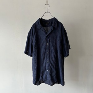 -BANANA REPUBLIC-  open collar linen shirt