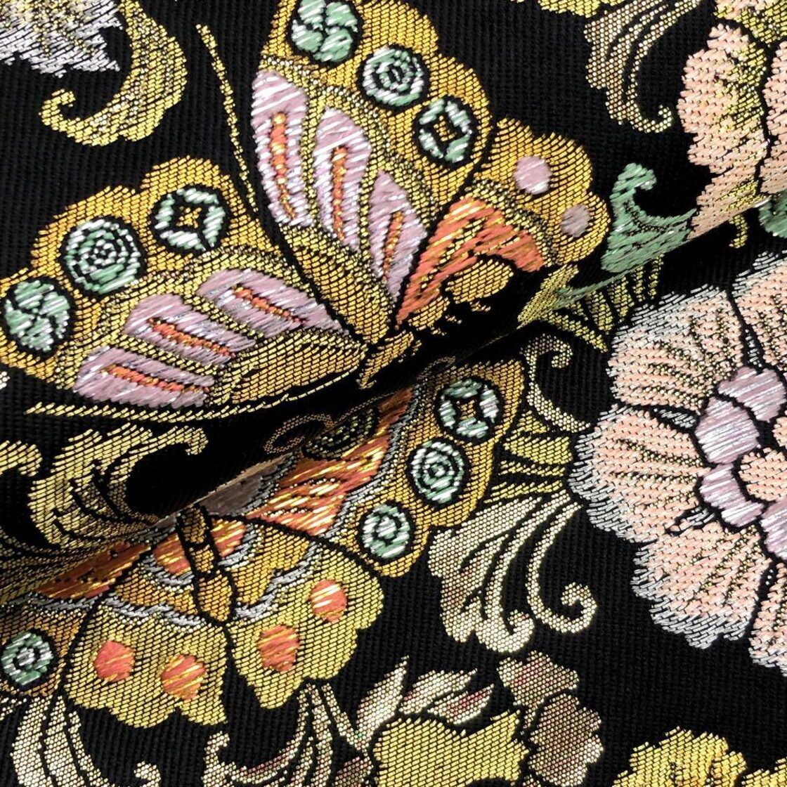 極美品✦正絹袋帯 ※美しい蝶の模様が大変華やかです。 古き