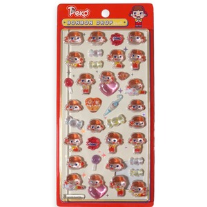 ボンボンドロップシール ミルキー ペコちゃん BONBONDROP ボンドロ ぷっくり シール交換 正規品
