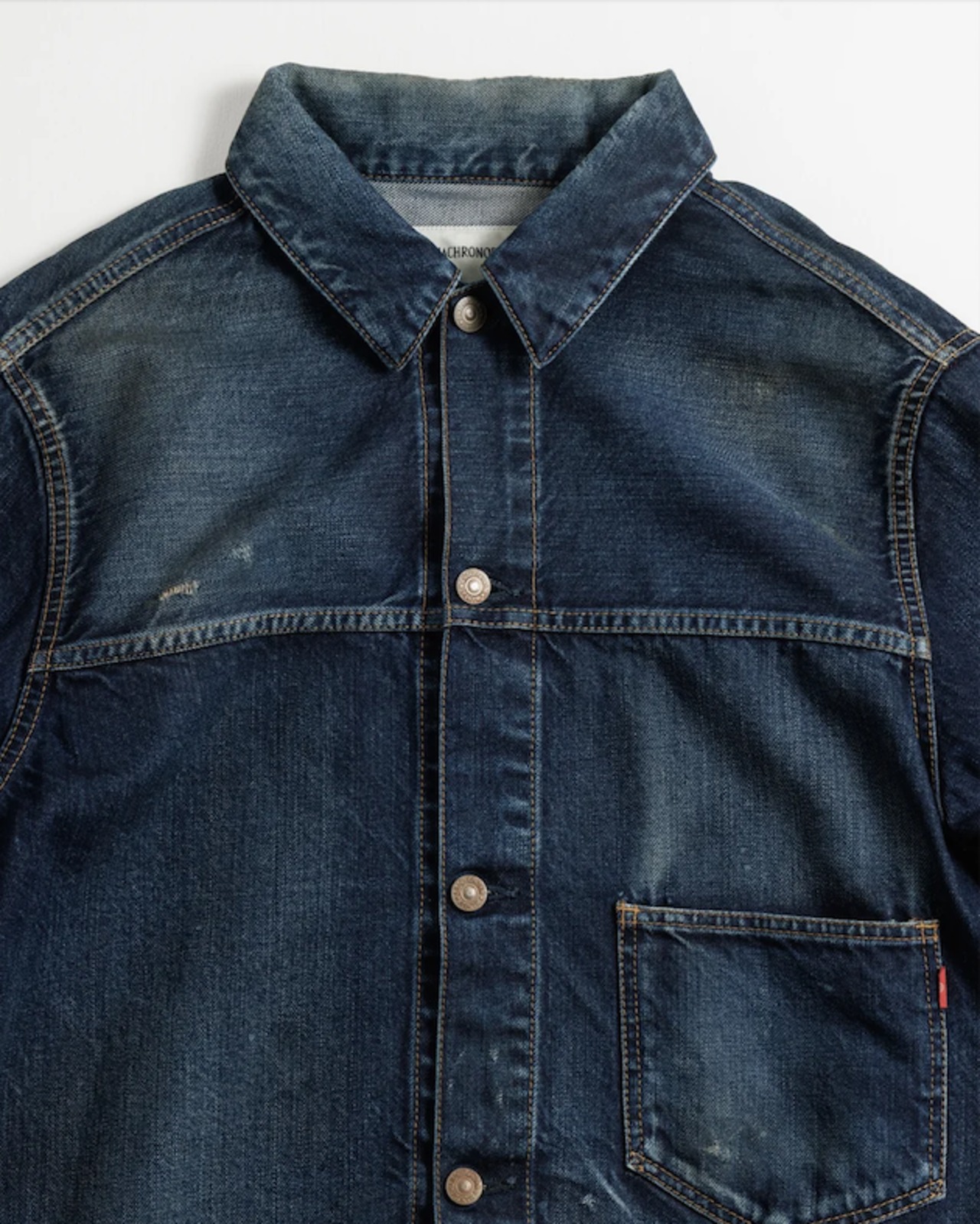 【 ANACHRONORM 】DAMAGED DENIM JACKET