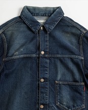 【 ANACHRONORM 】DAMAGED DENIM JACKET