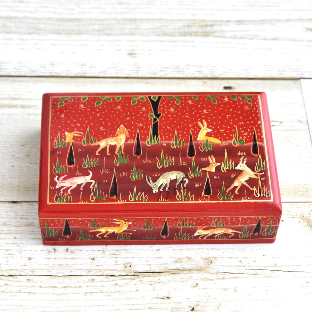 ネパール　置物　小物入れ ネパール置物小物入れ