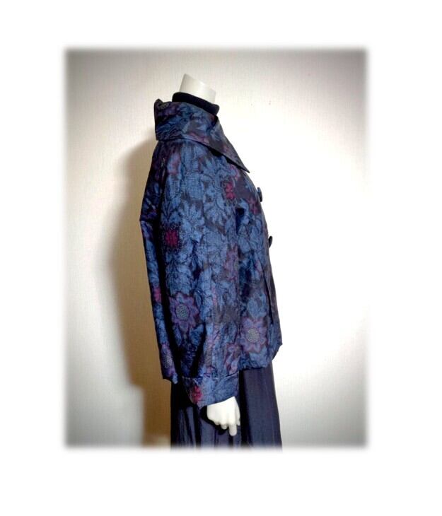 【新品未使用】大島紬 ラグラン袖ショートジャケット 着物リメイク 作家さん購入 ハンドメイド 大島紬 着物リメイク ラグランコート - メルカリ