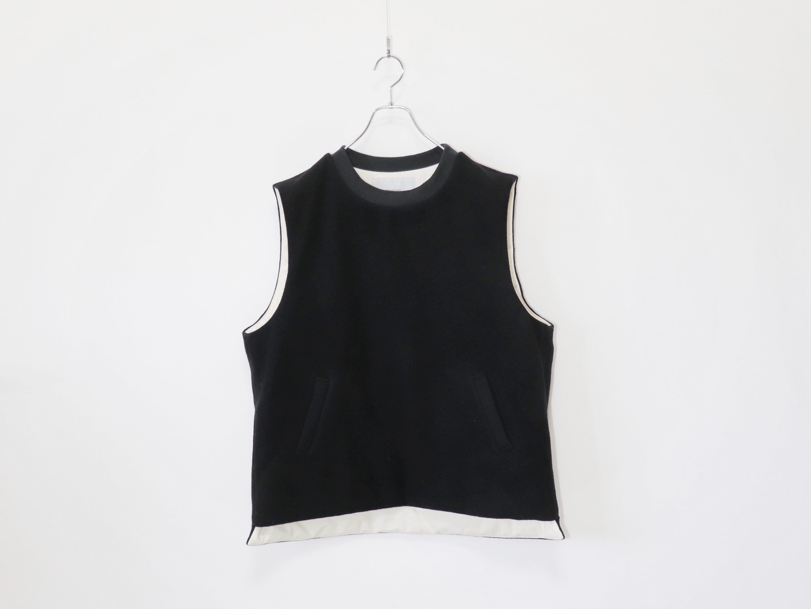 have a good day / WOOL PADDING VEST - BLACK ハブアグッドデイ
