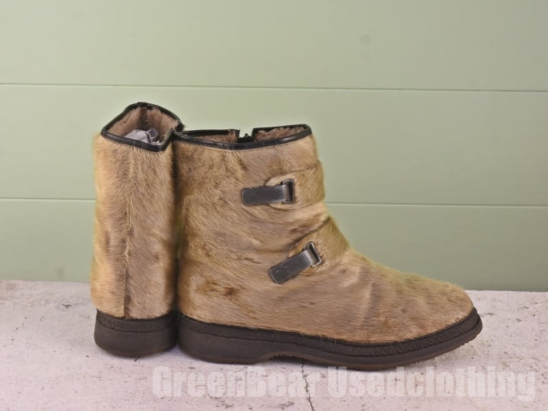 B485 ビンテージ エスキモーブーツ アザラシ毛 メンズ 26.5cmくらい