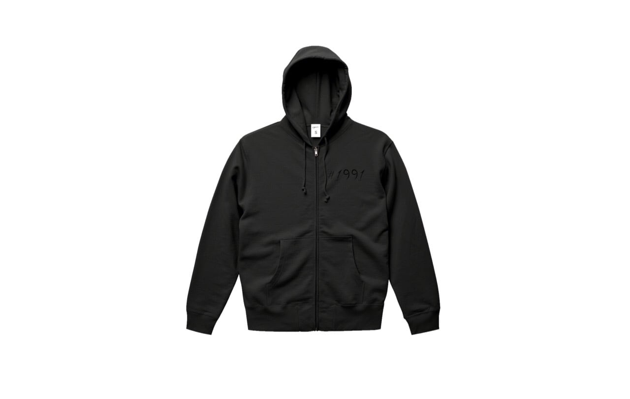 coguchi 1991 logo zip hoodie (bk/bk)