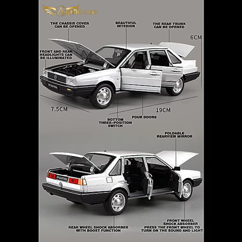 フォルクスワーゲン SANTANA サンタナ 1/24 ミニカー 全3色