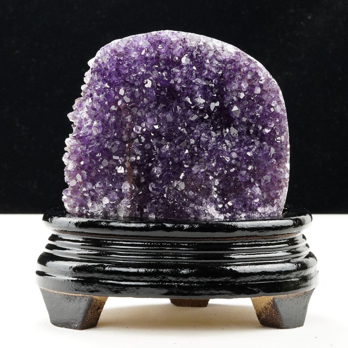 アメジスト クラスター ウルグアイ産 アメジスト 原石 amethyst 台座付属 一点物 182-8778
