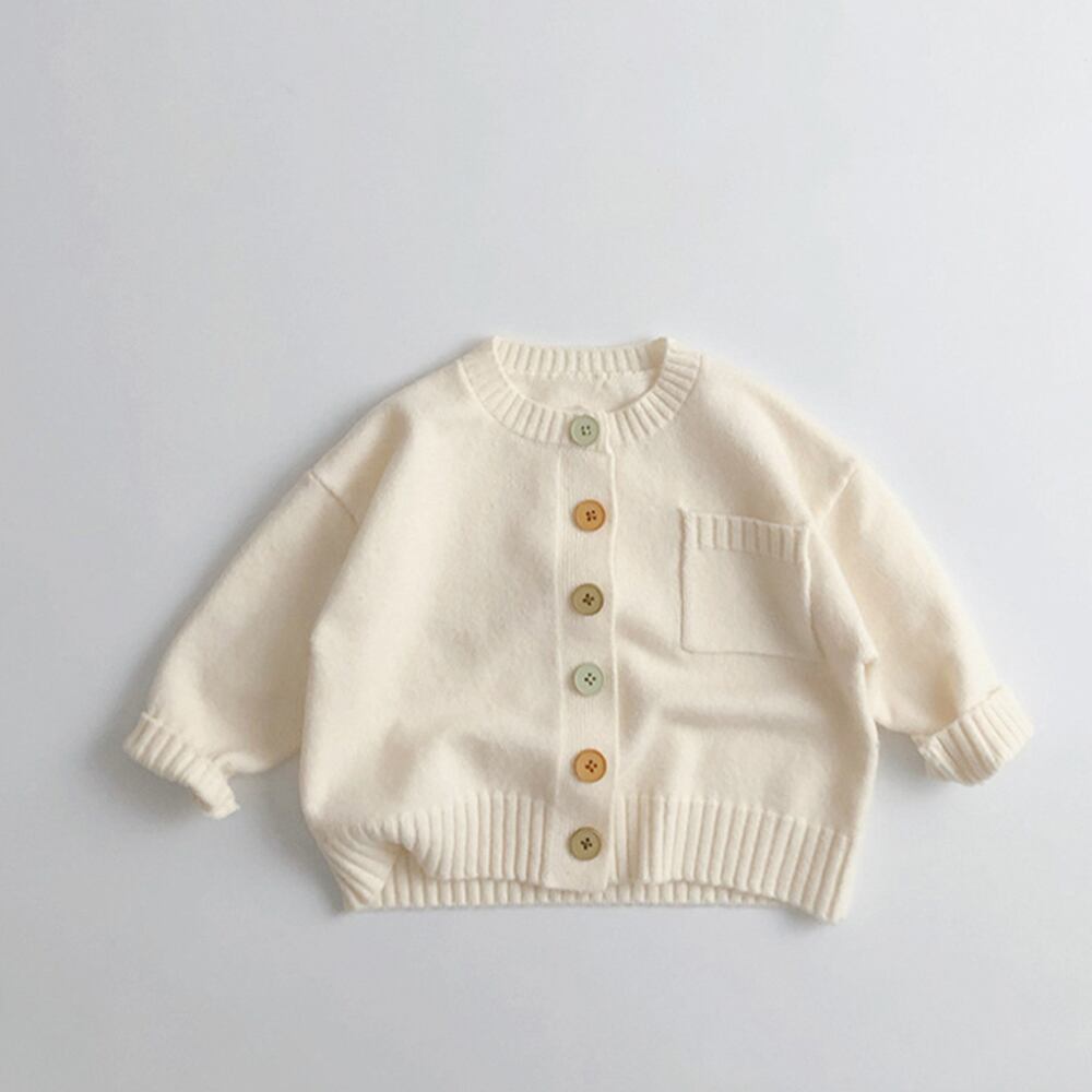 【BABY】韓国風 可愛いボタンカーディガン