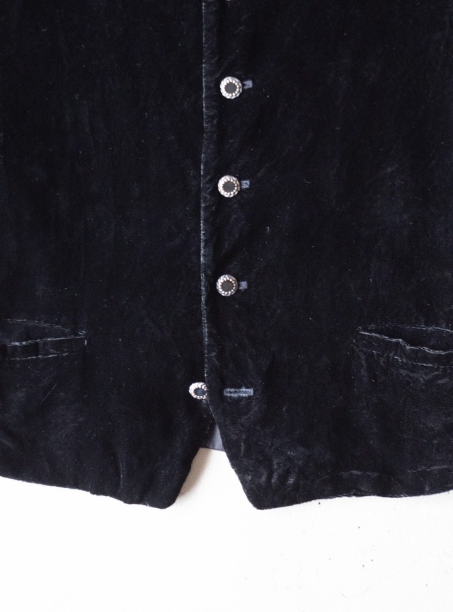 "MARC BAXIS" 1990s Velvet vest