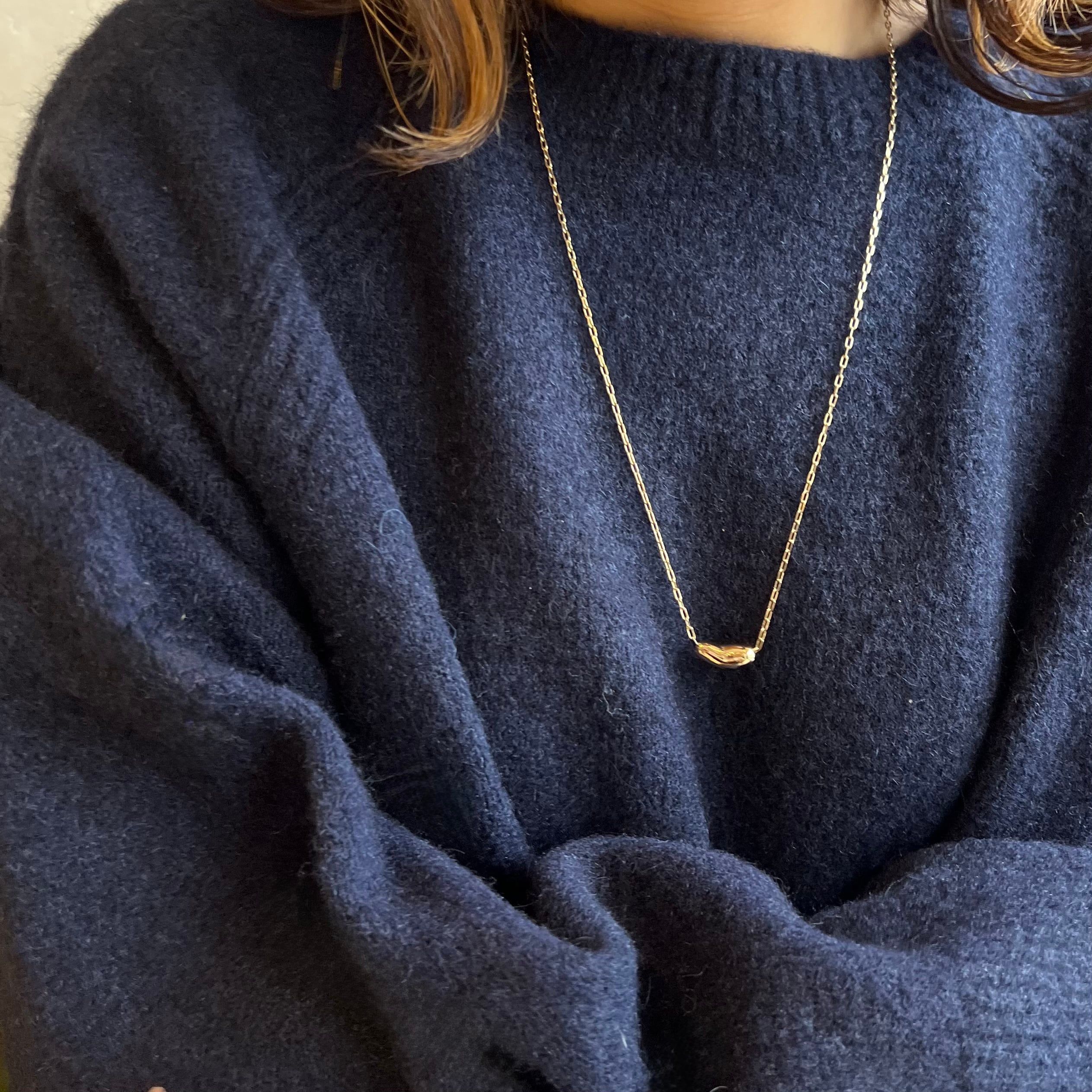 Sea'ds mara 】Beans motif necklace 〈 GOLD 〉 | valance 福井 Sea'ds mara 】Beans motif necklace 〈 GOLD 〉 | valance 福井