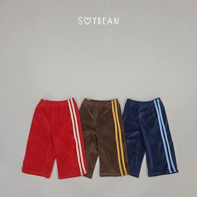 【取寄】SOYBEAN ベロアラインパンツ｜秋服｜韓国子供服｜ 26/AT