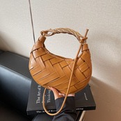 編み込み ハーフムーン ハンドバッグ  90003