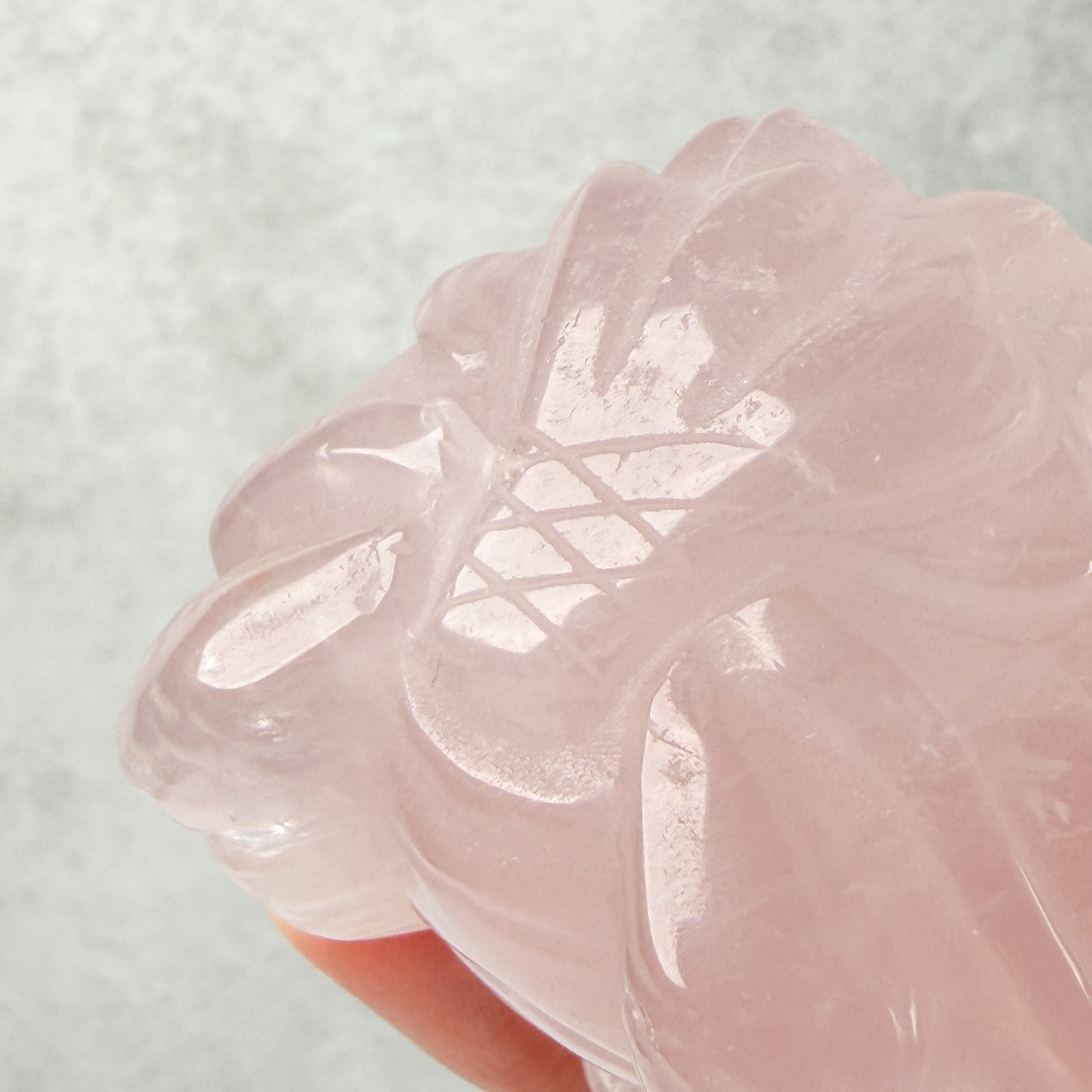 ローズクォーツ 桜ロングイ  ＊ Rose Quartz ＊ 天然石