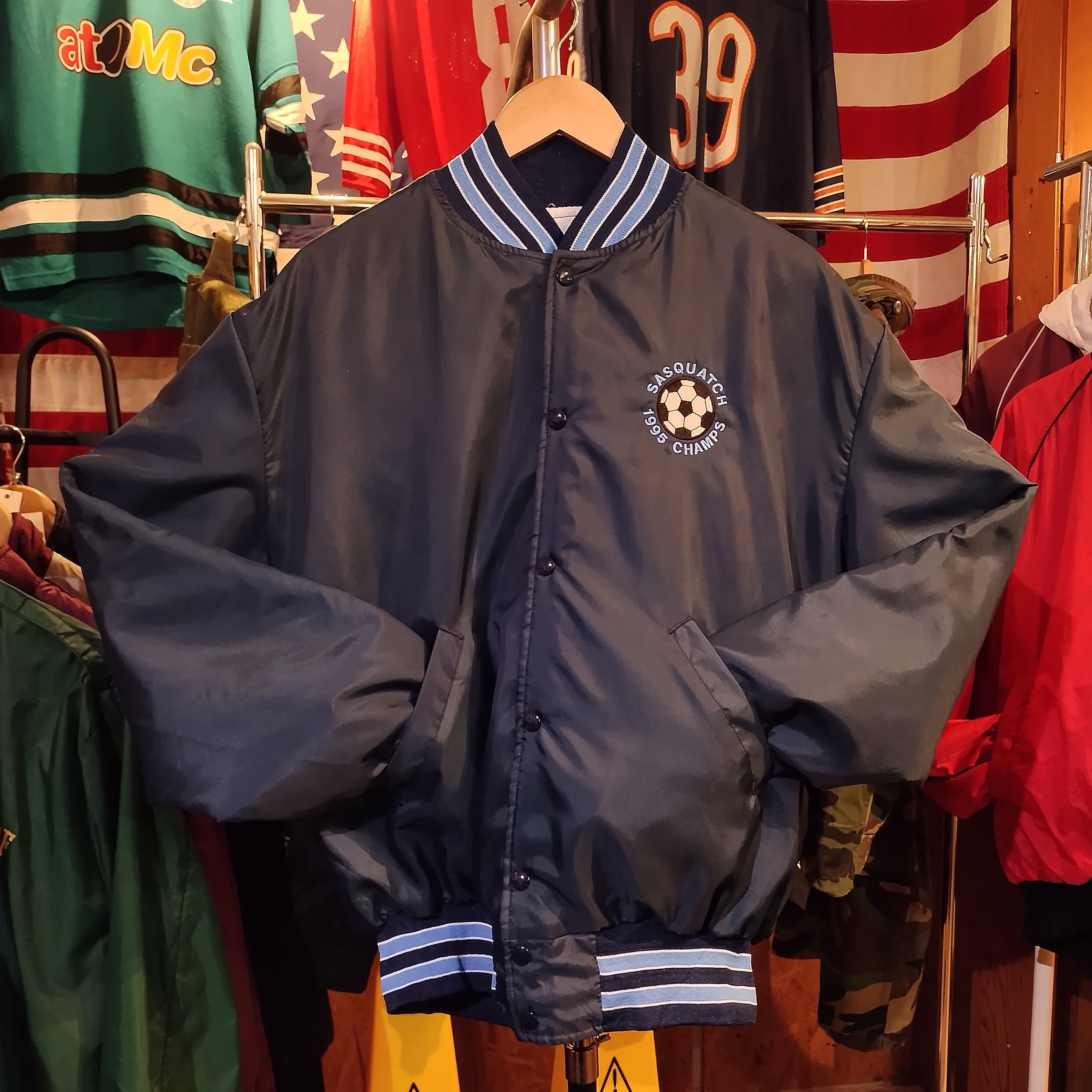 Used アウター◇厚手 美品 アメリカ製 Holloway ナイロンスタジャン  