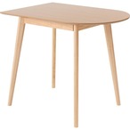 ダイニングテーブル TAP-006WH テーブル カフェテーブル コンパクト 壁寄せ 壁付け かまぼこ型 半円 省スペース シンプル モダン 北欧 木製 韓国インテリア 2人掛け 4人掛け ナチュラル ホワイト おしゃれ リビング