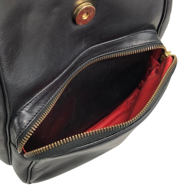 CELINE セリーヌ バックパック ブラック ロゴ スターボール レザー vintage ヴィンテージ オールド 66agh7