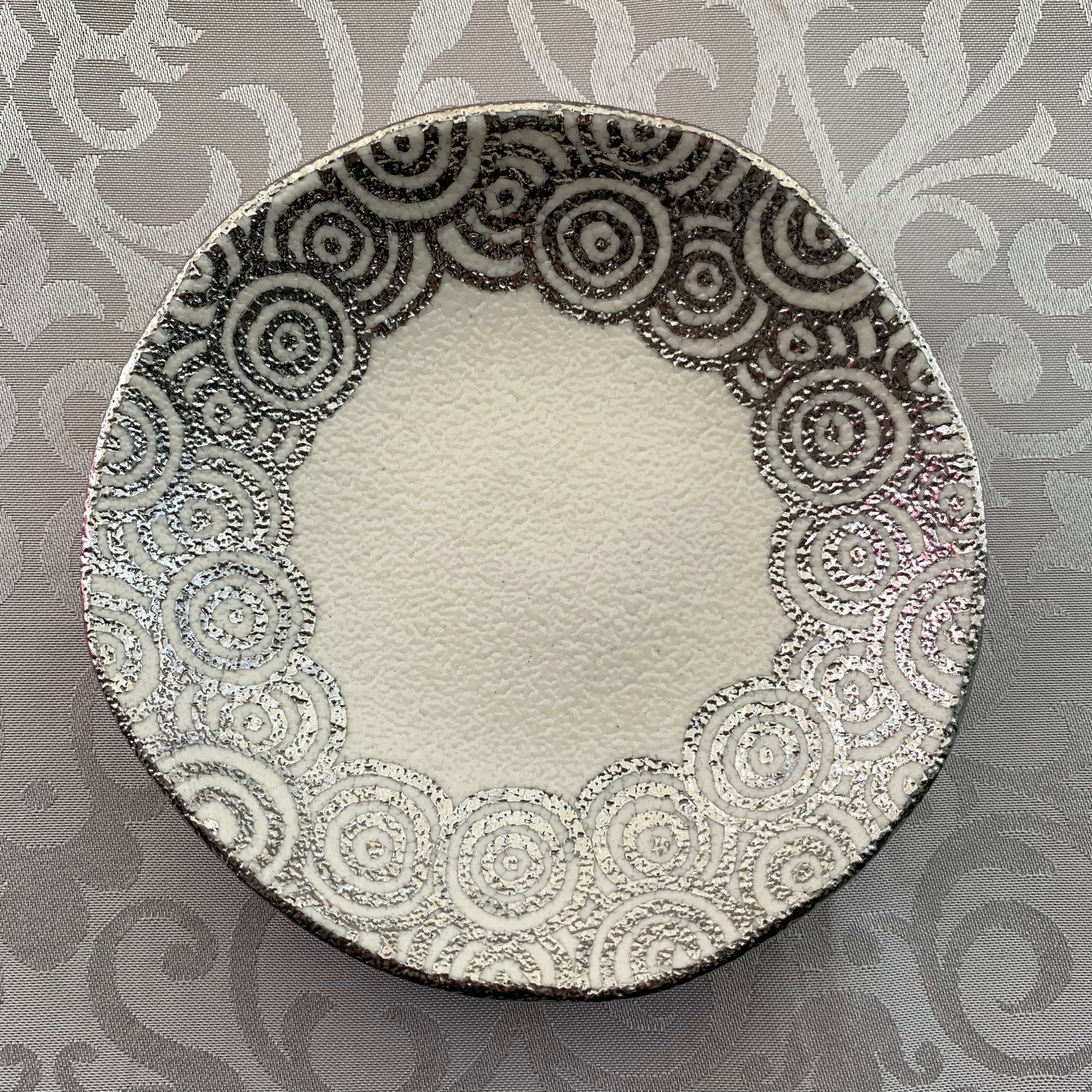 銀彩皿 直径13.5cm (p01)