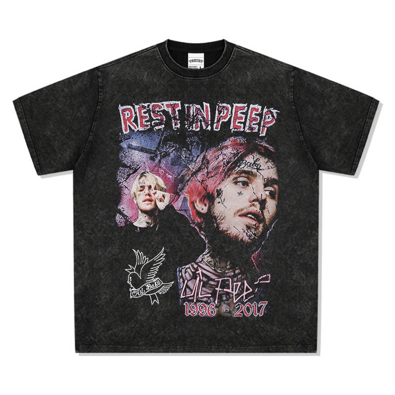 VINTAGE ストリート LIL PEEP Tシャツ T926