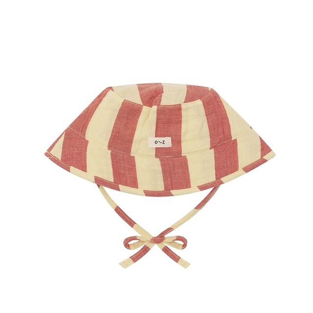 organic zoo／ Tomato Stripes Bucket Sun Hat  ss26
