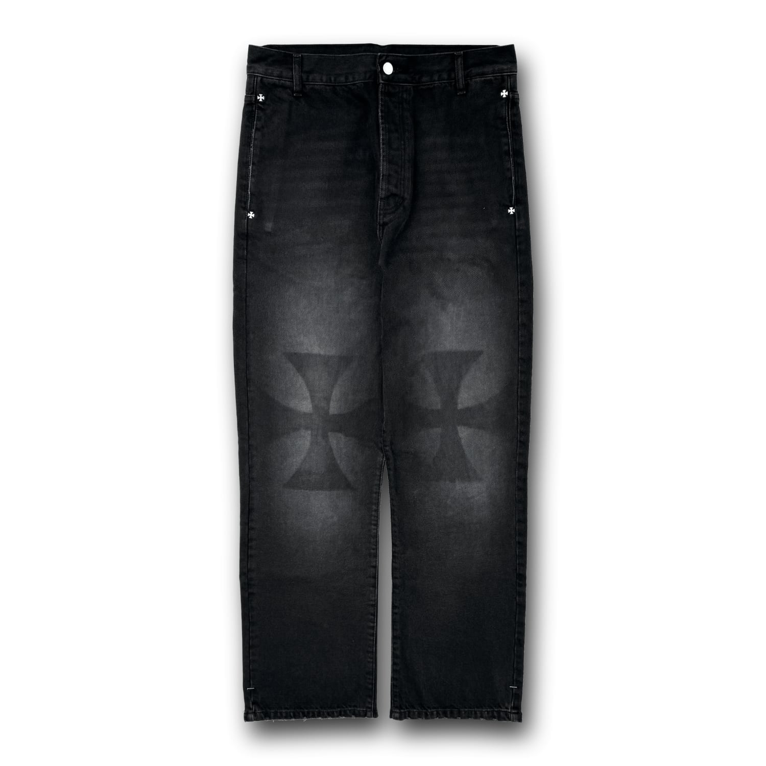 パンツ askyurself ASKYURSELF / CROSS PATCH BAGGY JEANS | HOLICK