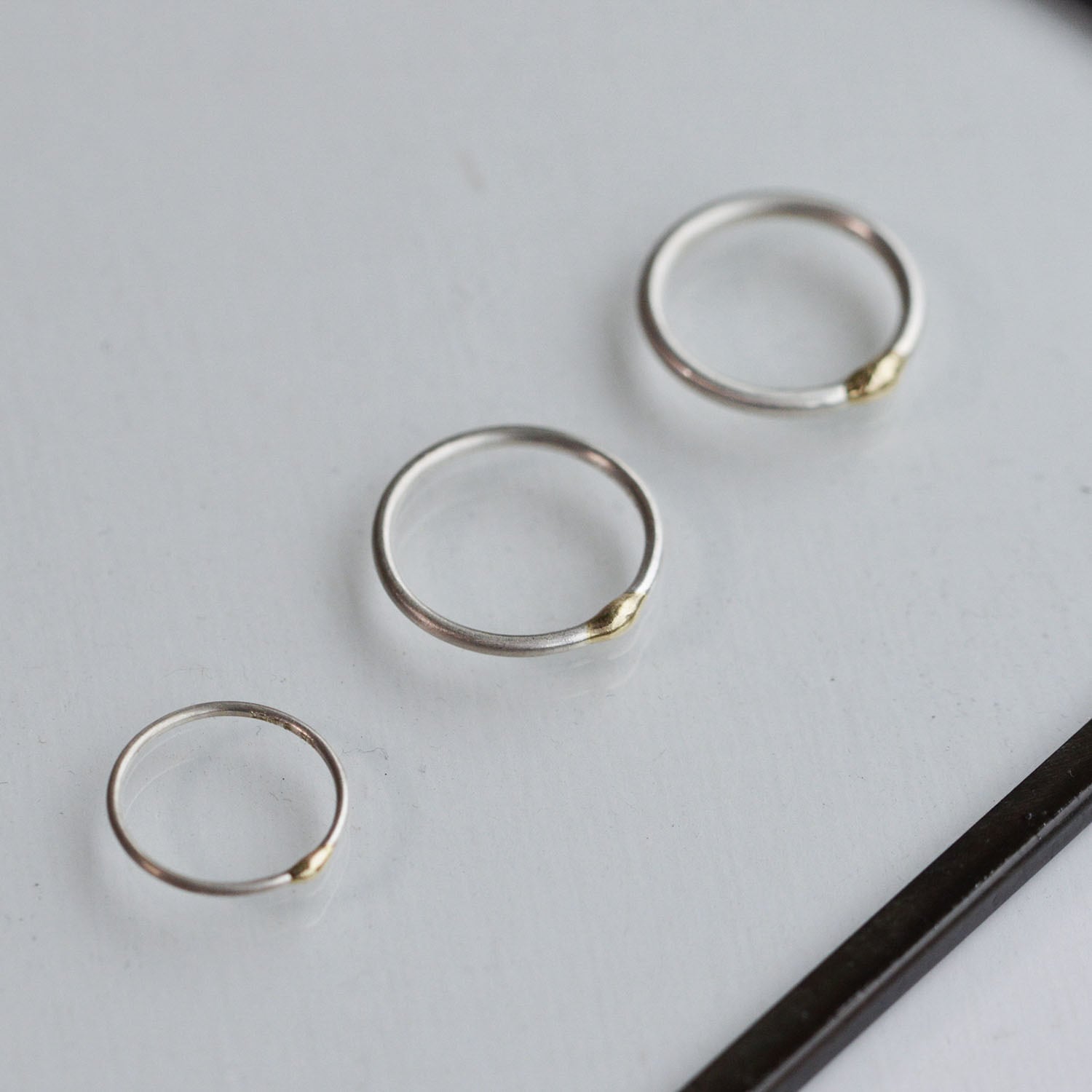 tsunagu 1.0mm (SV/K18) Ring | nibi