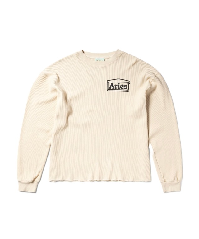 Aries / AR40666 WAFFLE LS TEE (ECRU)