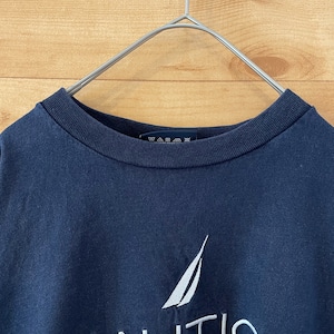 【NAUTICA】刺繍ロゴ 半袖 Tシャツ ノーティカ XL ビッグサイズ オーバーサイズ US古着 アメリカ古着