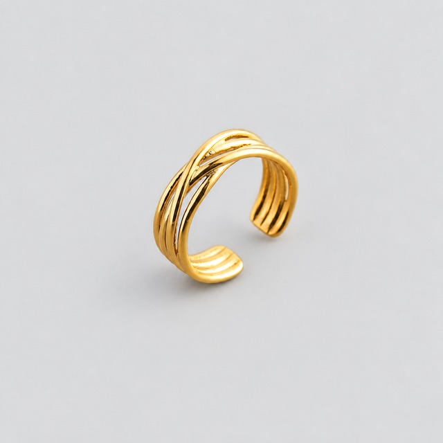 316L four line ring  #r76