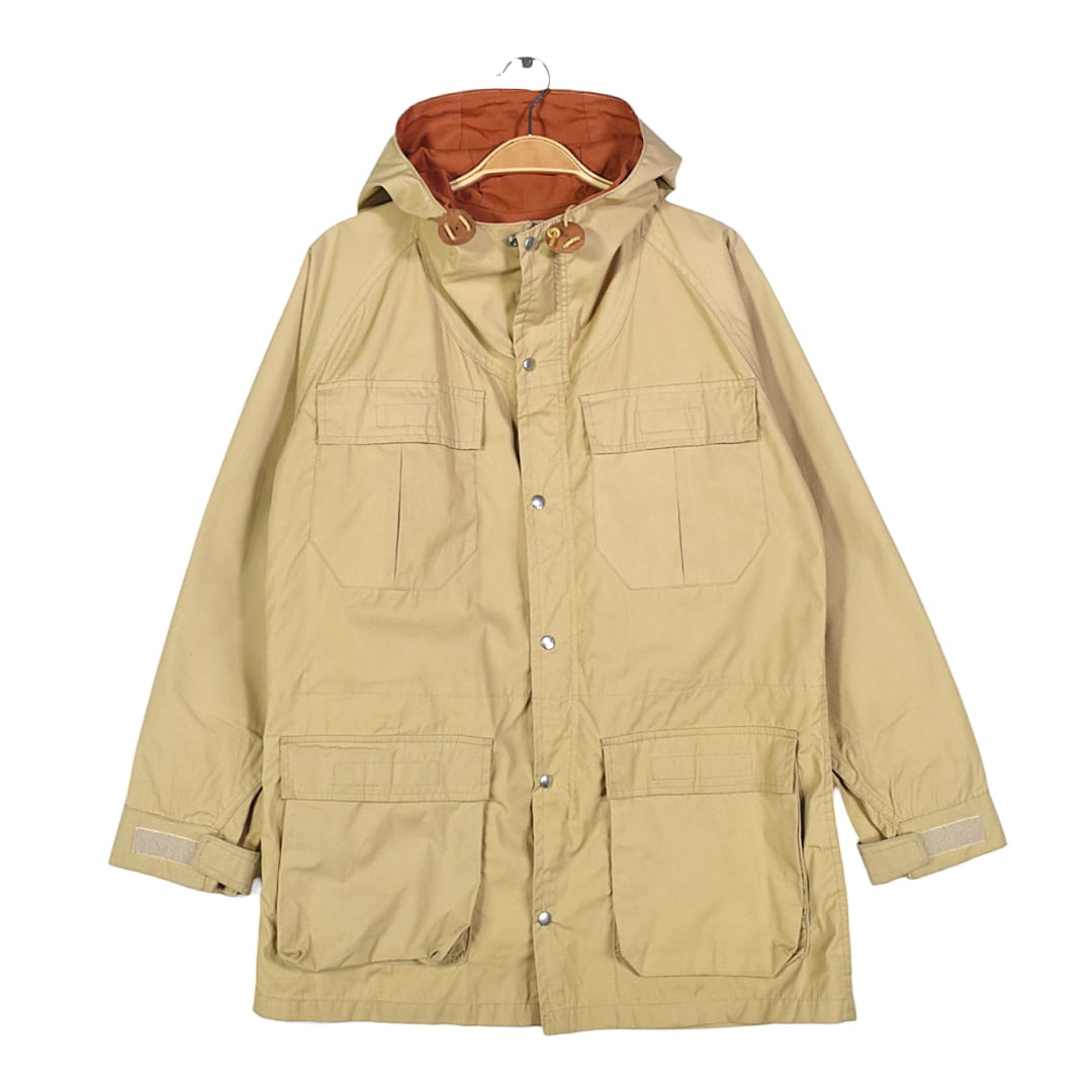 70s シェラデザイン 初期タグ ヴィンテージ マウンテンパーカー 6040クロス C&Cジッパー ベージュ SIERRA DESIGNS サイズS 古着 DD0477