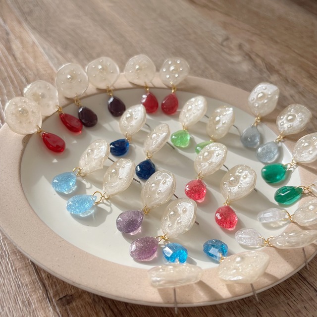 【9月 誕生石カラー サファイア】バースデーカラードロップピアス・イヤリング｜画像5