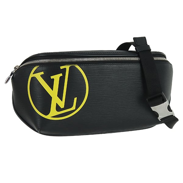 Used LOUIS VUITTON ルイヴィトン ボディバッグ バムバッグ エピ イニシャル LVサークル ノワール M55131 中古美品
