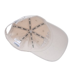 【GANNI】Washed Cotton Canvas Cap Emb
