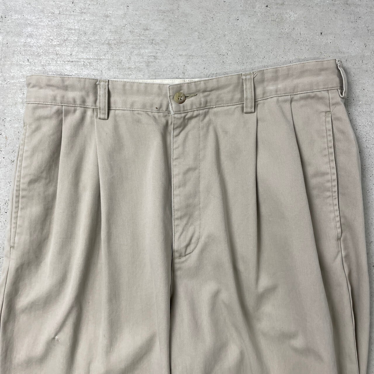90s アメリカ 製 ポロチノ 2タック パンツ グレー USA W34 ラルフ 90年代 Polo Ralph Lauren ポロラルフローレン ワイドチノパンツ 2